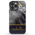 Black Agate Custom Name iPhone Case